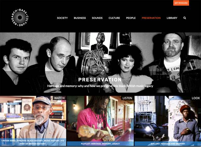 Keeping memories alive on the Preservation page of the Bass Culture website